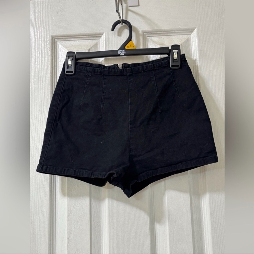 BDG Women’s Size 25 High Waist Black Mini Shorts With Back Zipper